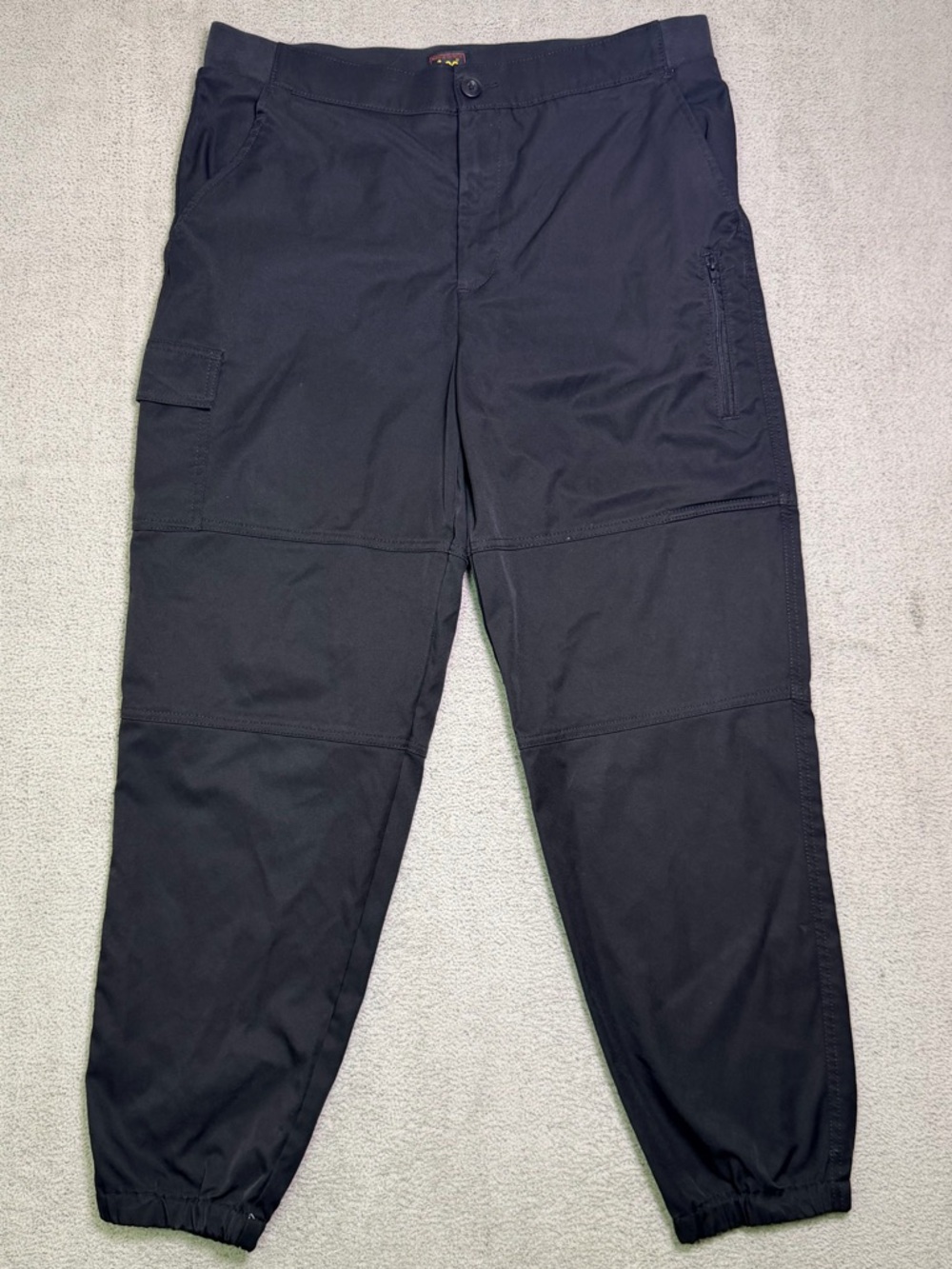 Lee Sweatpants Cargo Joggers Women’s 14 Medium Black Pull On Elastic Waist Taper